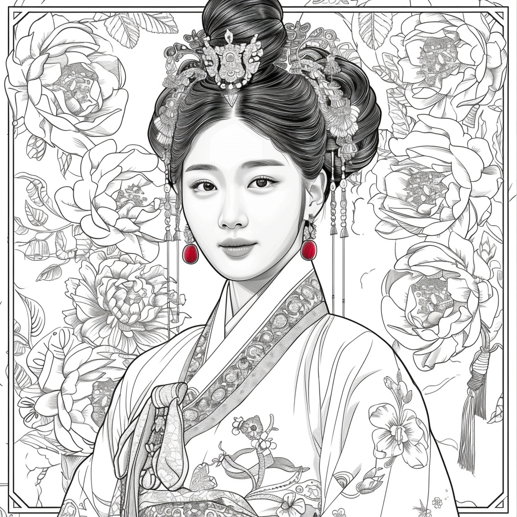 Blooming Elegance: The Flower Crowned Lady