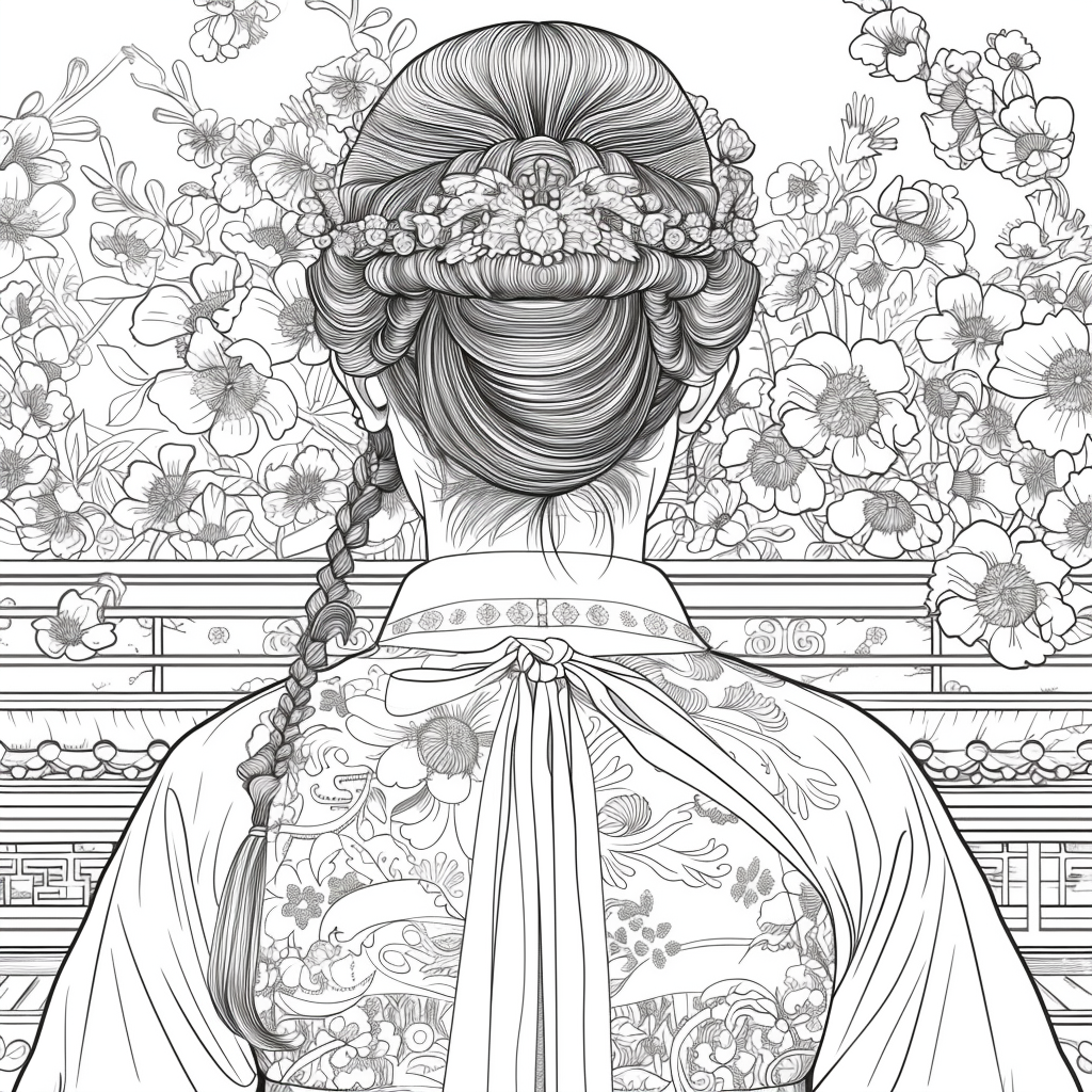Blooming Elegance: The Flower Crowned Lady