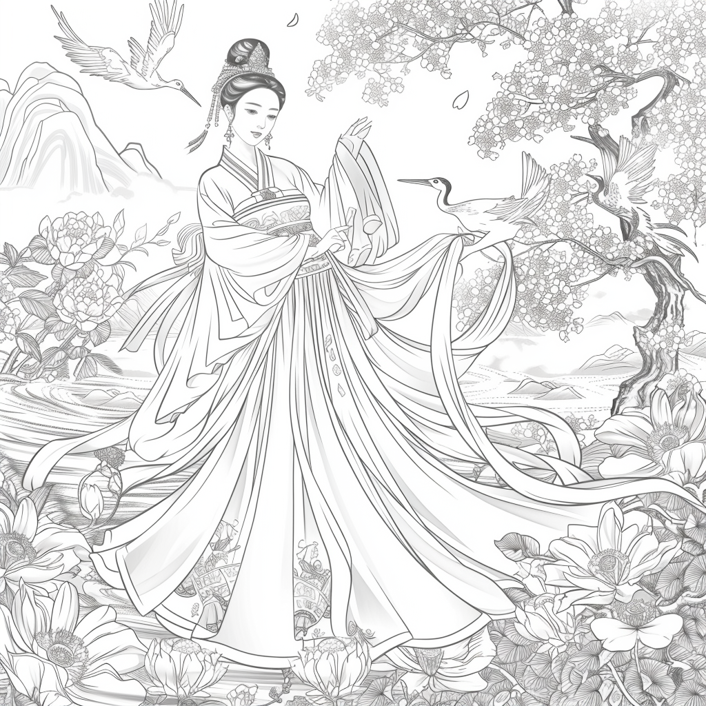 Moonlit Dance of the Cherry Blossom Maiden