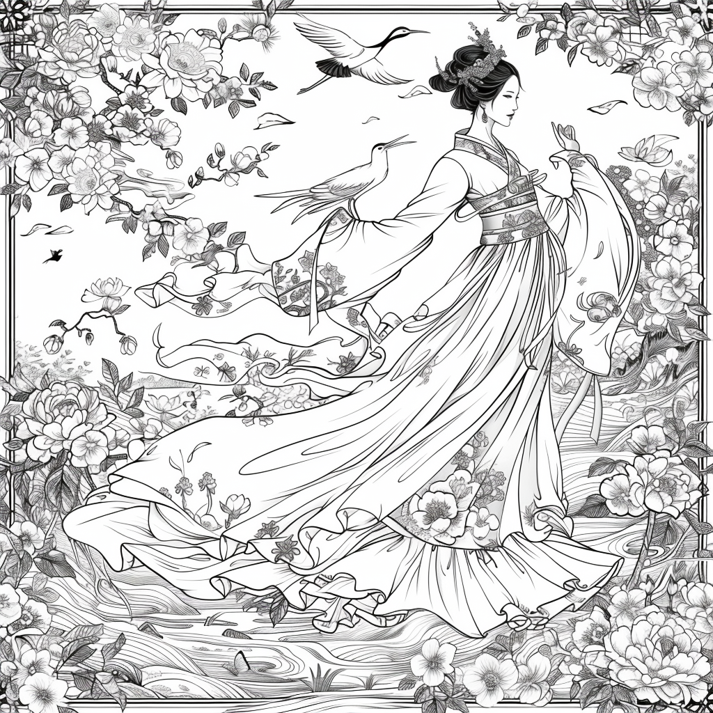 Moonlit Dance of the Cherry Blossom Maiden