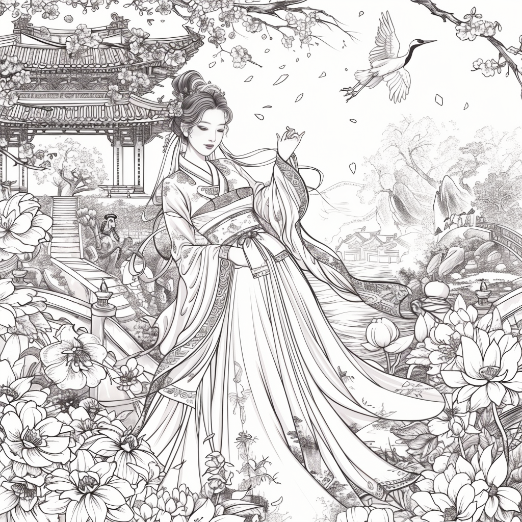 Moonlit Dance of the Cherry Blossom Maiden