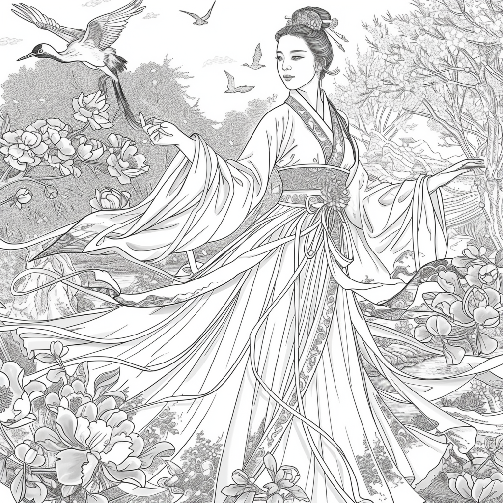Moonlit Dance of the Cherry Blossom Maiden