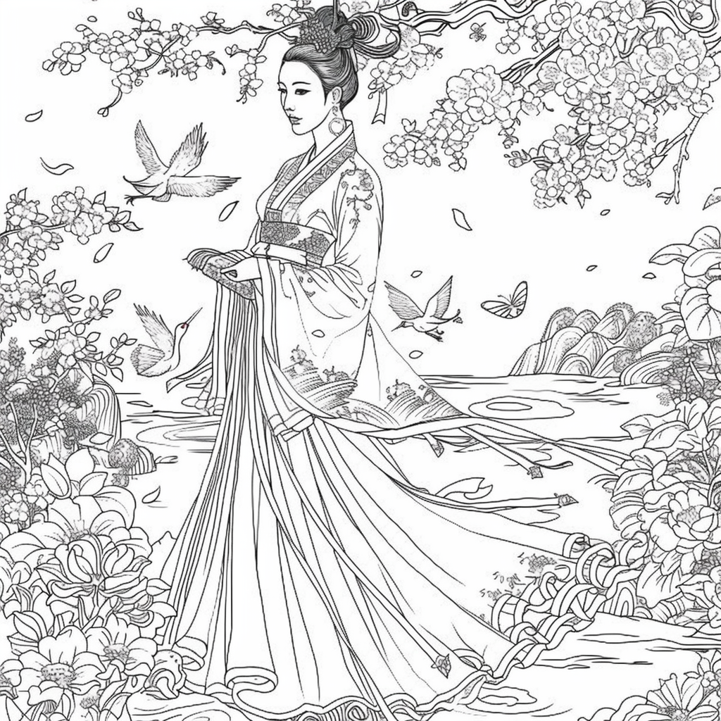Moonlit Dance of the Cherry Blossom Maiden