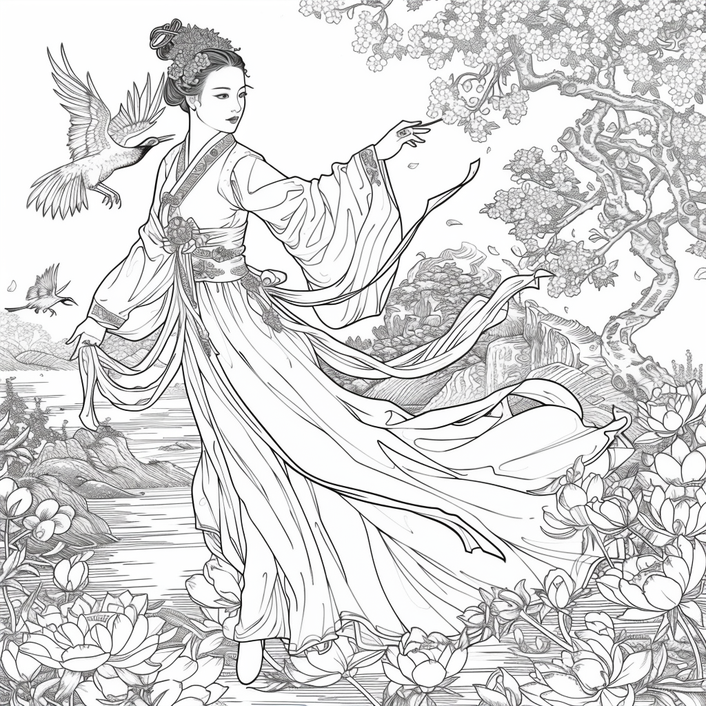 Moonlit Dance of the Cherry Blossom Maiden