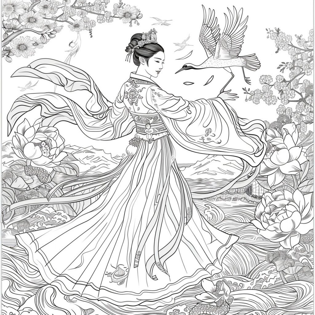Moonlit Dance of the Cherry Blossom Maiden