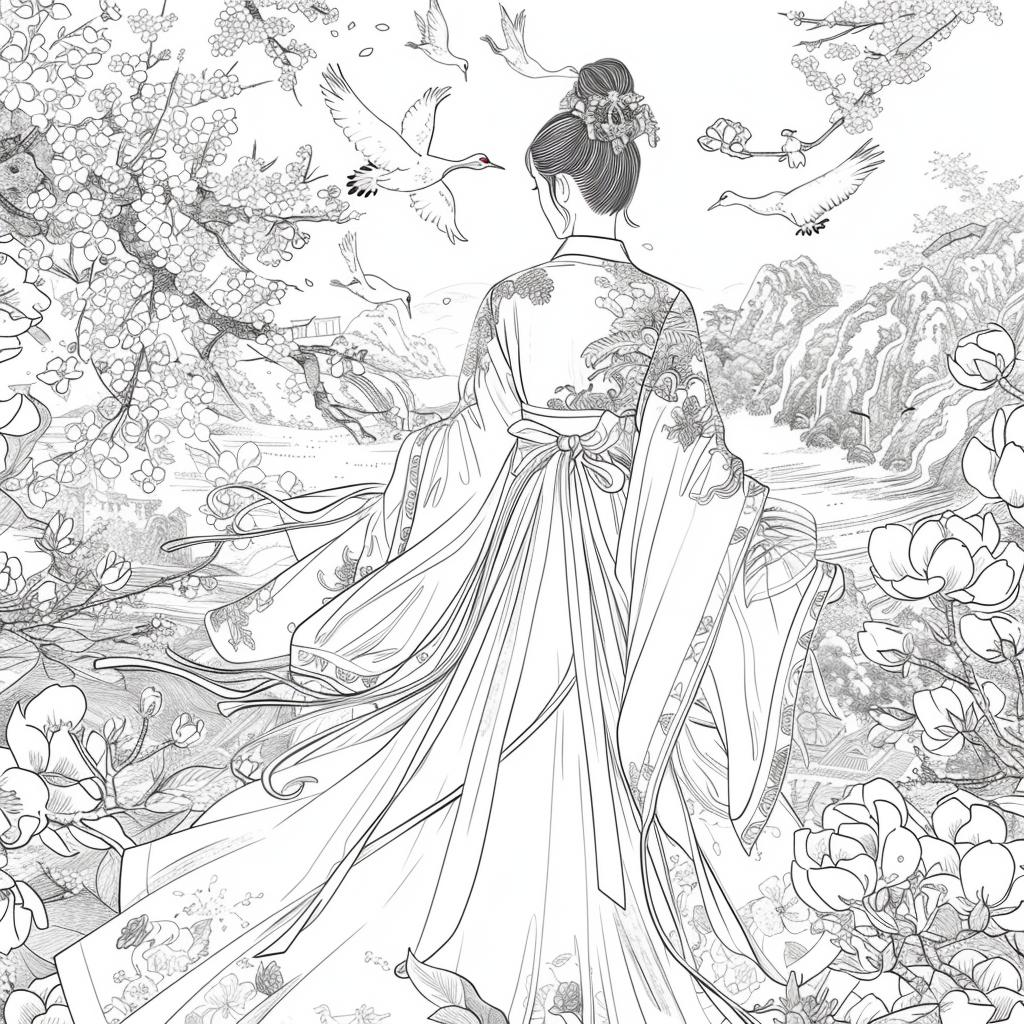 Moonlit Dance of the Cherry Blossom Maiden