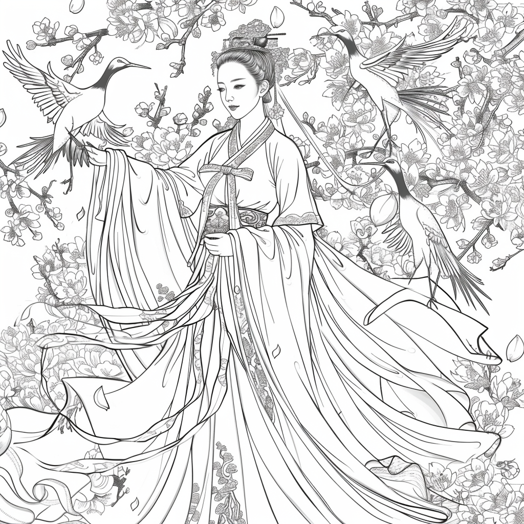 Moonlit Dance of the Cherry Blossom Maiden