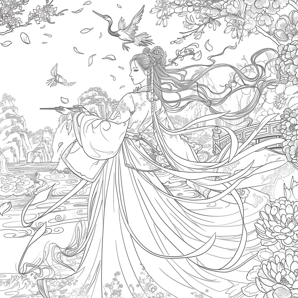 Moonlit Dance of the Cherry Blossom Maiden