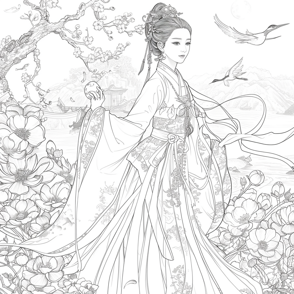 Moonlit Dance of the Cherry Blossom Maiden
