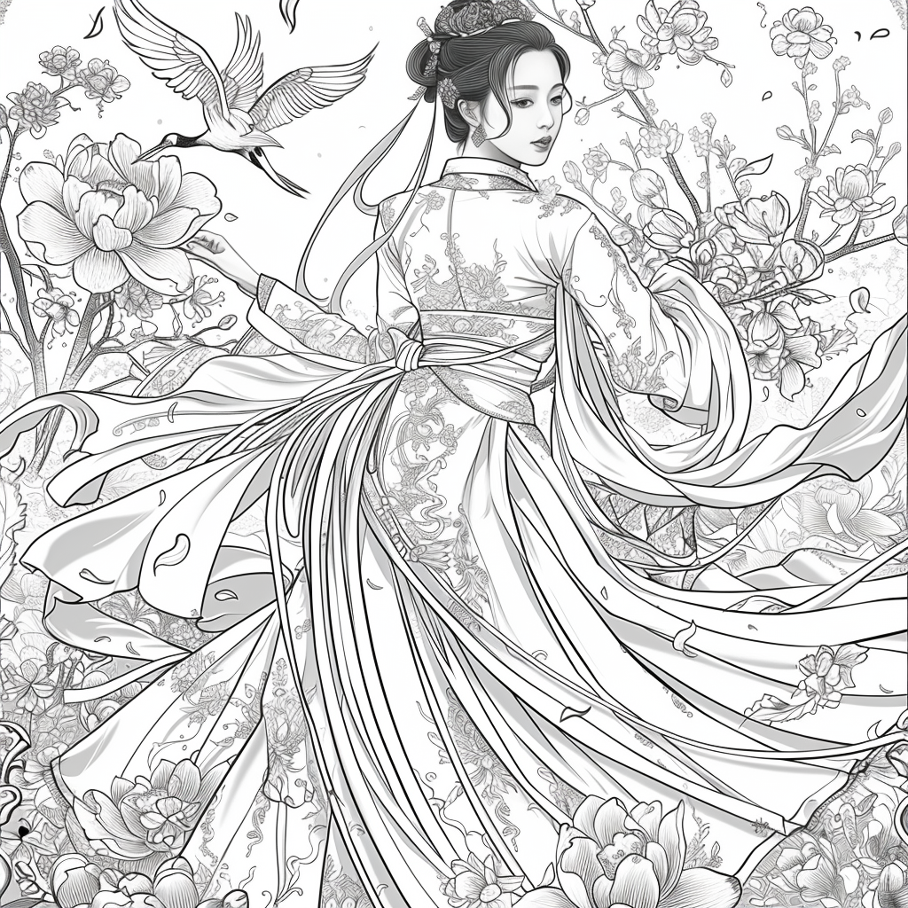 Moonlit Dance of the Cherry Blossom Maiden