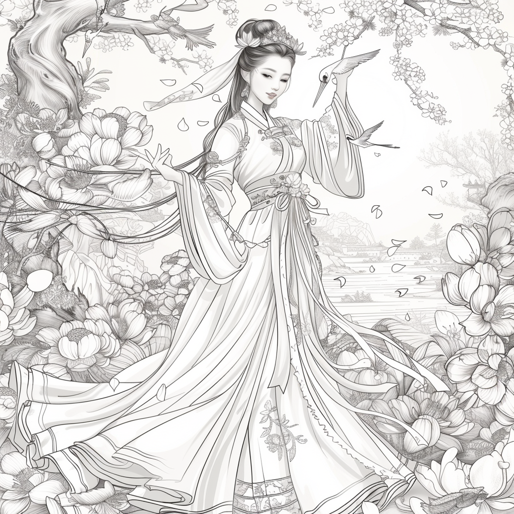 Moonlit Dance of the Cherry Blossom Maiden
