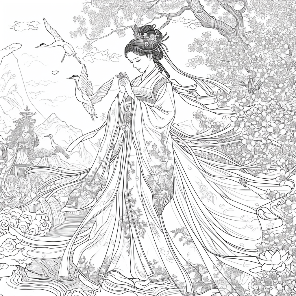Moonlit Dance of the Cherry Blossom Maiden