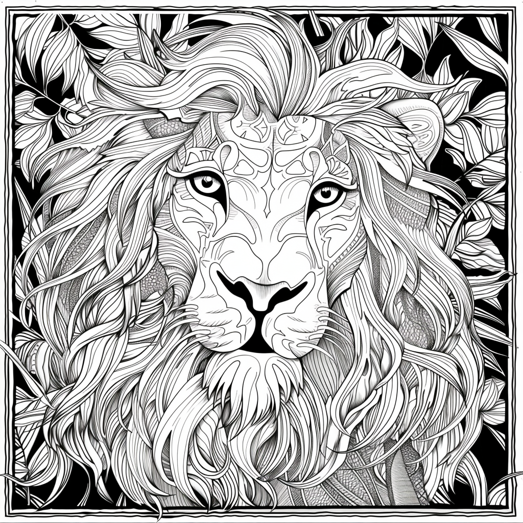 Majesty in Motion: The Kaleidoscope Lion