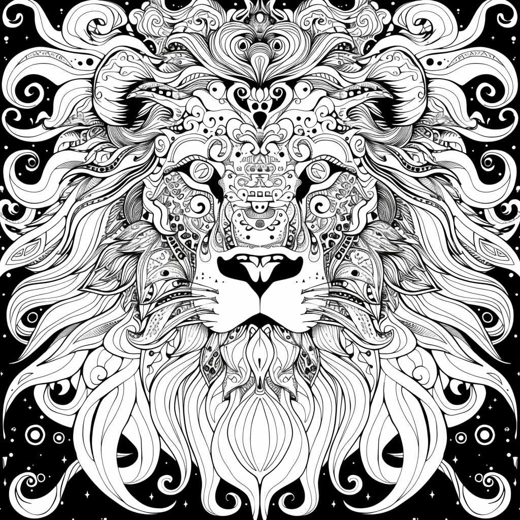 Majesty in Motion: The Kaleidoscope Lion