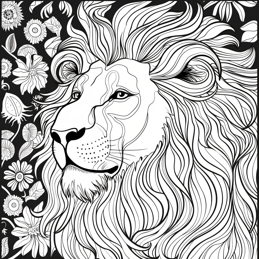 Majesty in Motion: The Kaleidoscope Lion