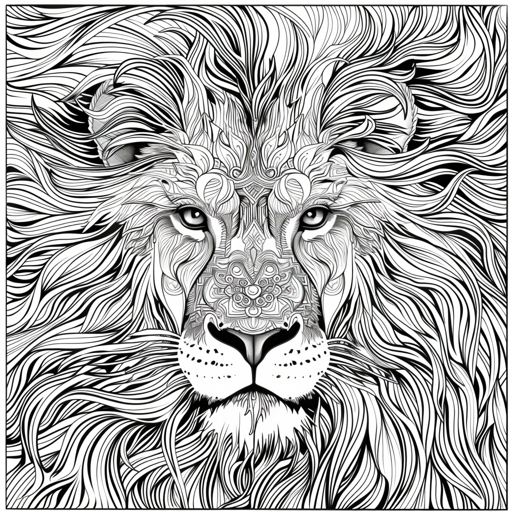 Majesty in Motion: The Kaleidoscope Lion