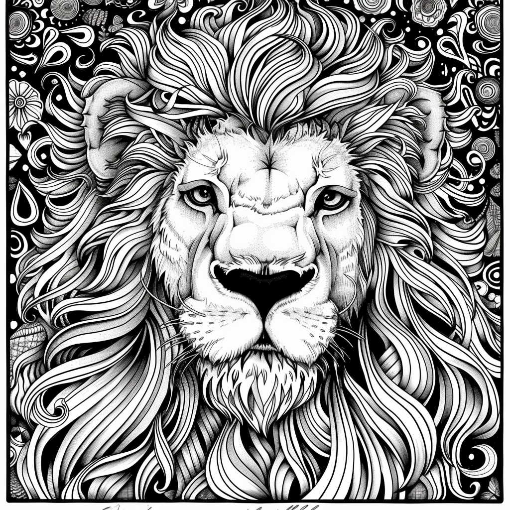 Majesty in Motion: The Kaleidoscope Lion