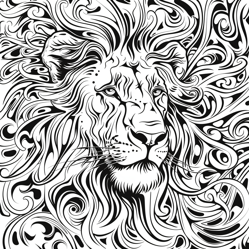 Majesty in Motion: The Kaleidoscope Lion