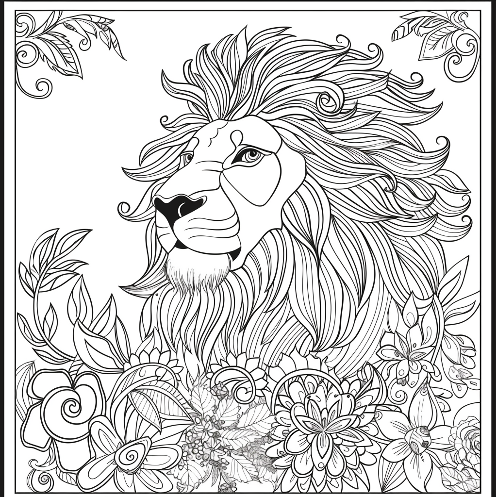Majesty in Motion: The Kaleidoscope Lion
