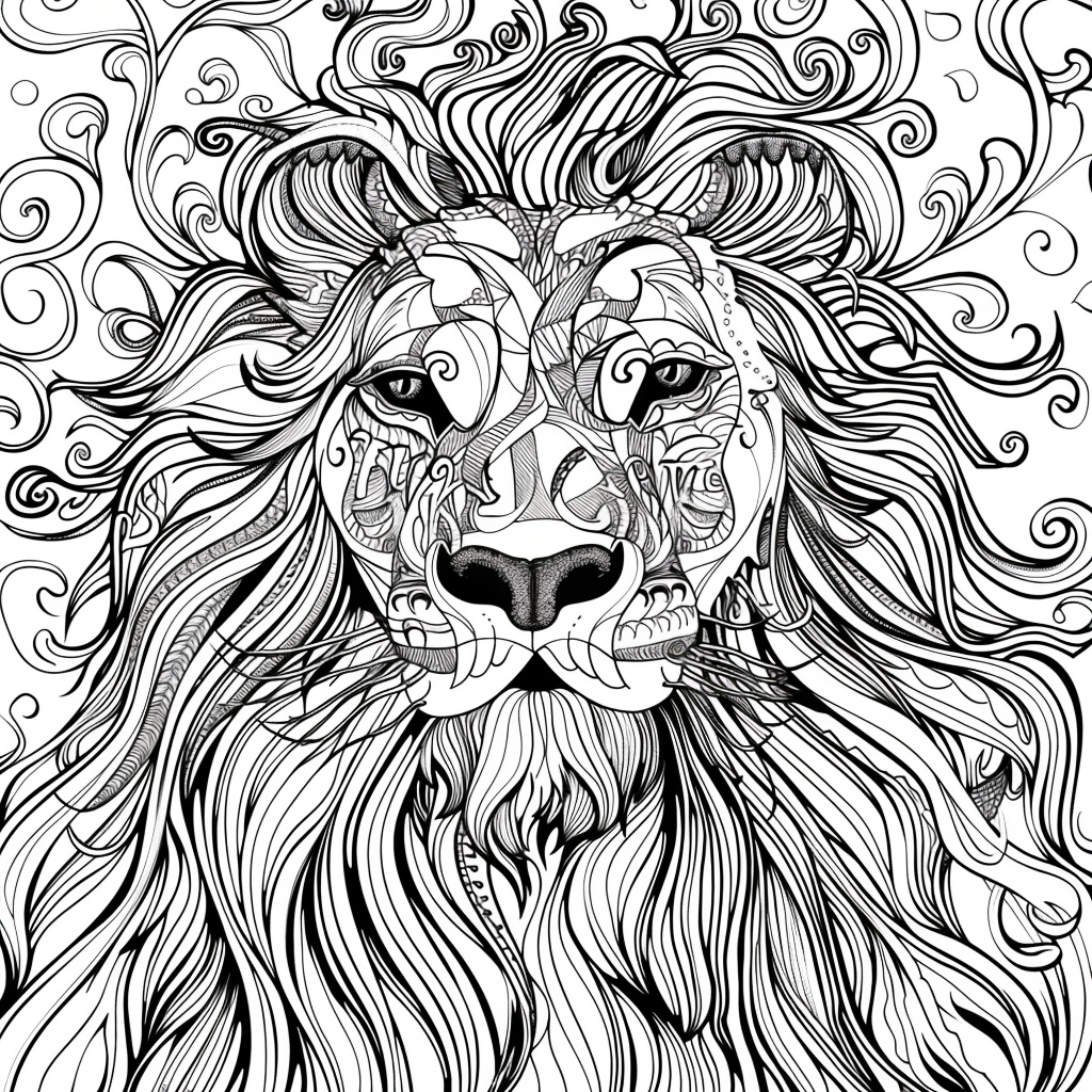 Majesty in Motion: The Kaleidoscope Lion