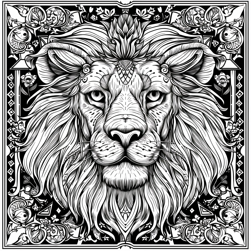 Majesty in Motion: The Kaleidoscope Lion