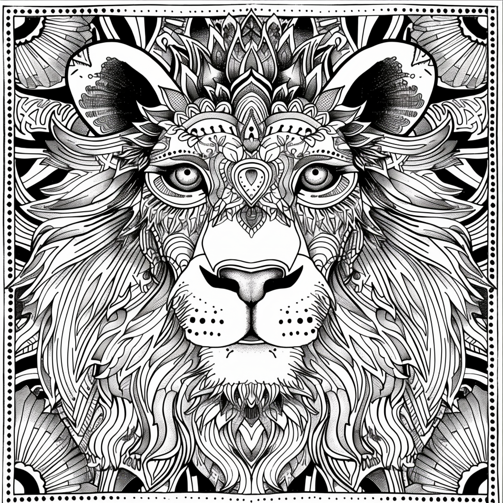 Majesty in Motion: The Kaleidoscope Lion