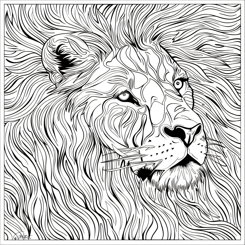Majesty in Motion: The Kaleidoscope Lion