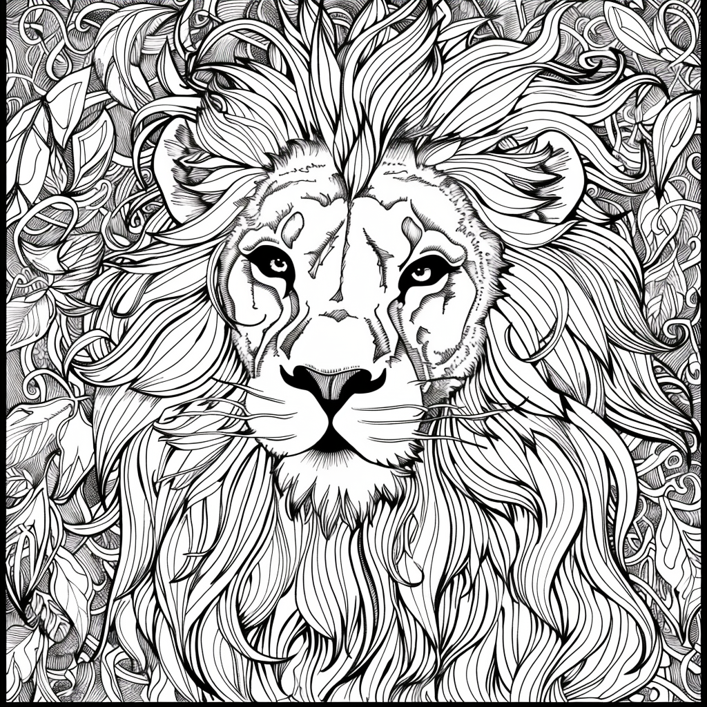 Majesty in Motion: The Kaleidoscope Lion
