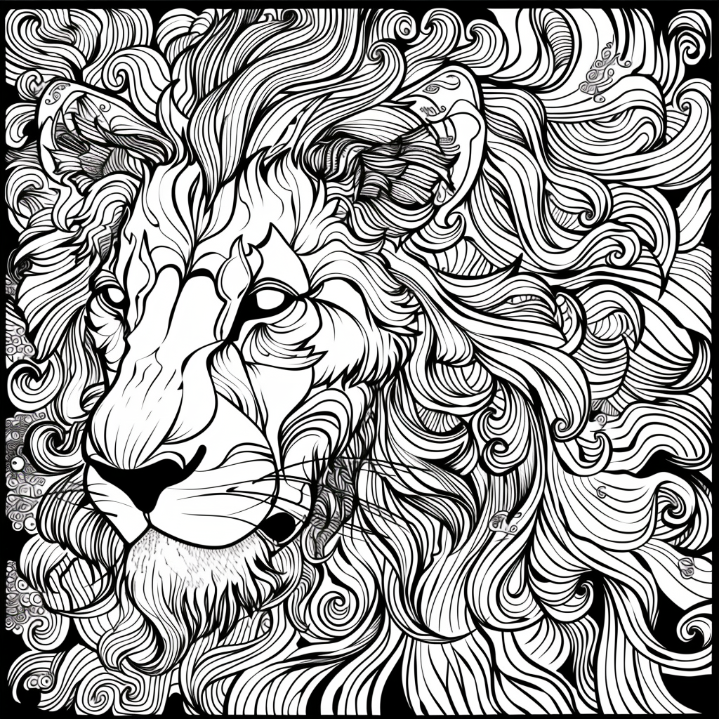 Majesty in Motion: The Kaleidoscope Lion