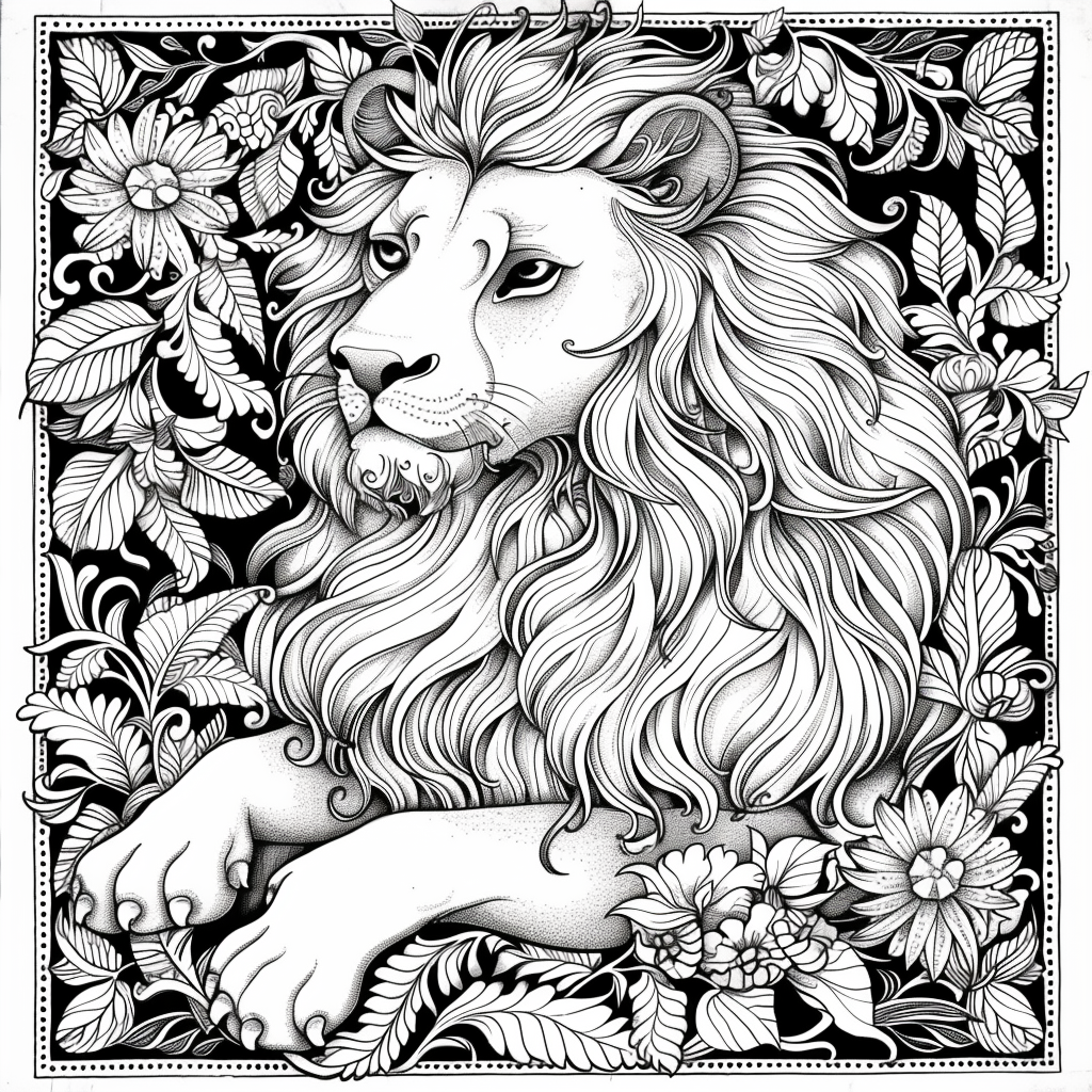 Majesty in Motion: The Kaleidoscope Lion