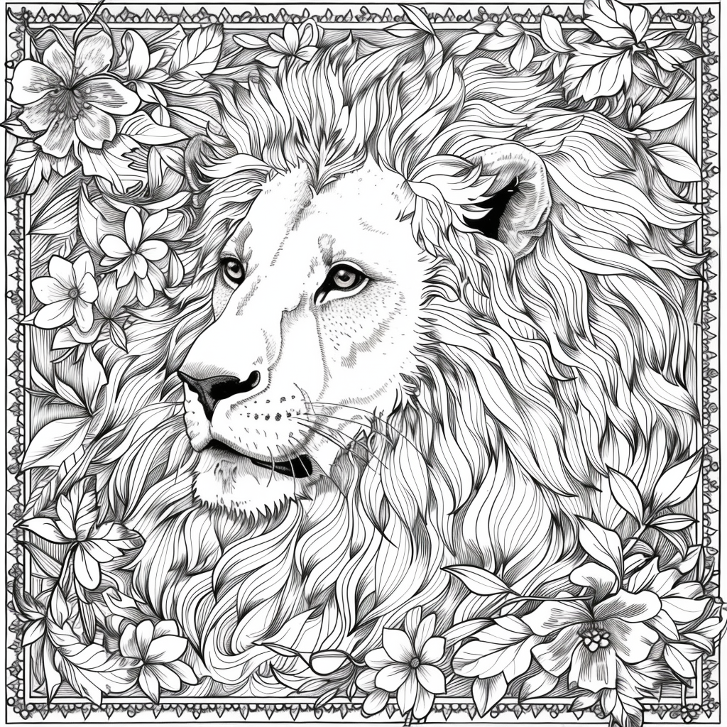 Majesty in Motion: The Kaleidoscope Lion