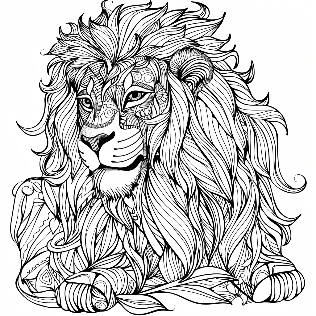 Majesty in Motion: The Kaleidoscope Lion