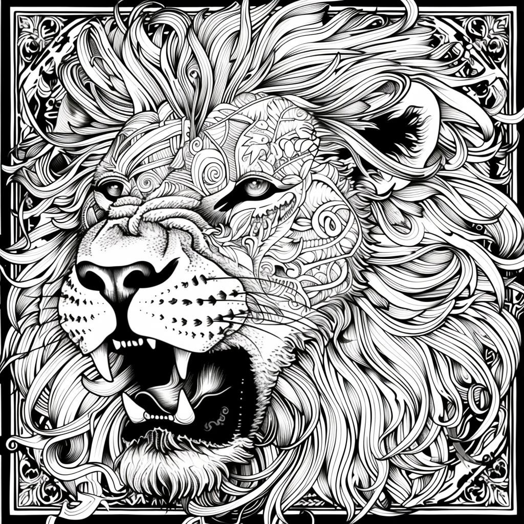 Majesty in Motion: The Kaleidoscope Lion