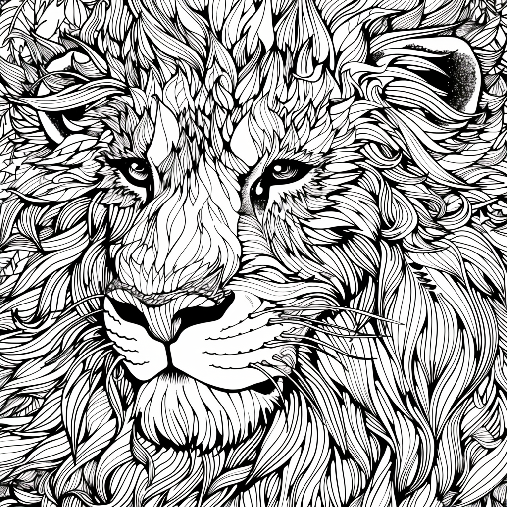 Majesty in Motion: The Kaleidoscope Lion
