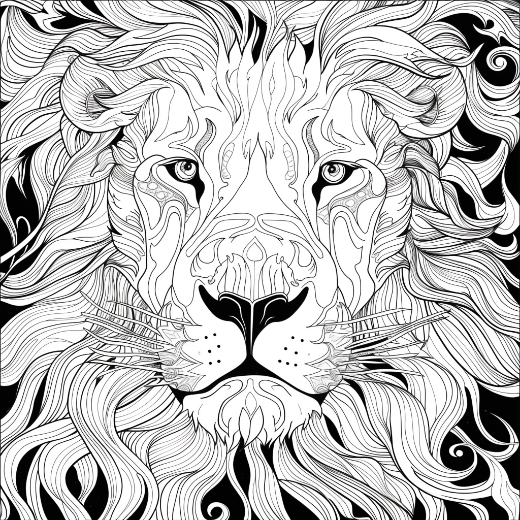 Majesty in Motion: The Kaleidoscope Lion