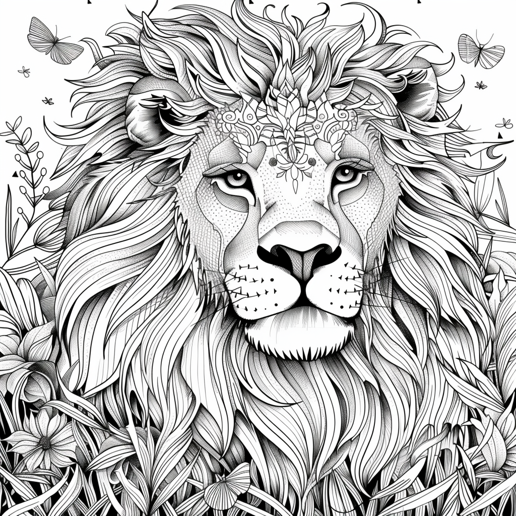 Majesty in Motion: The Kaleidoscope Lion