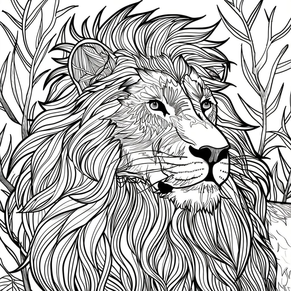 Majesty in Motion: The Kaleidoscope Lion