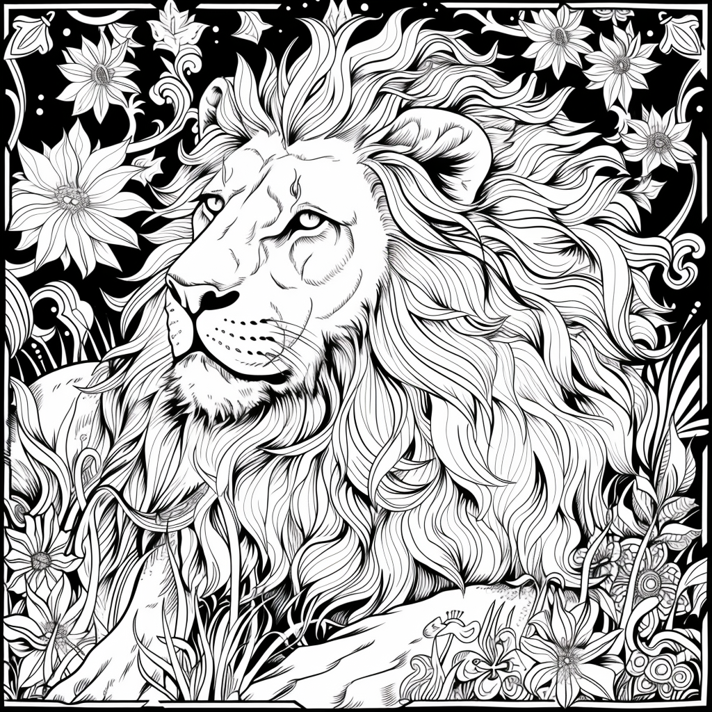 Majesty in Motion: The Kaleidoscope Lion