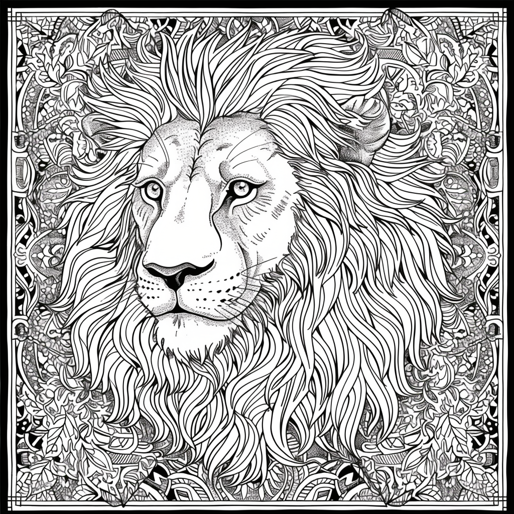 Majesty in Motion: The Kaleidoscope Lion