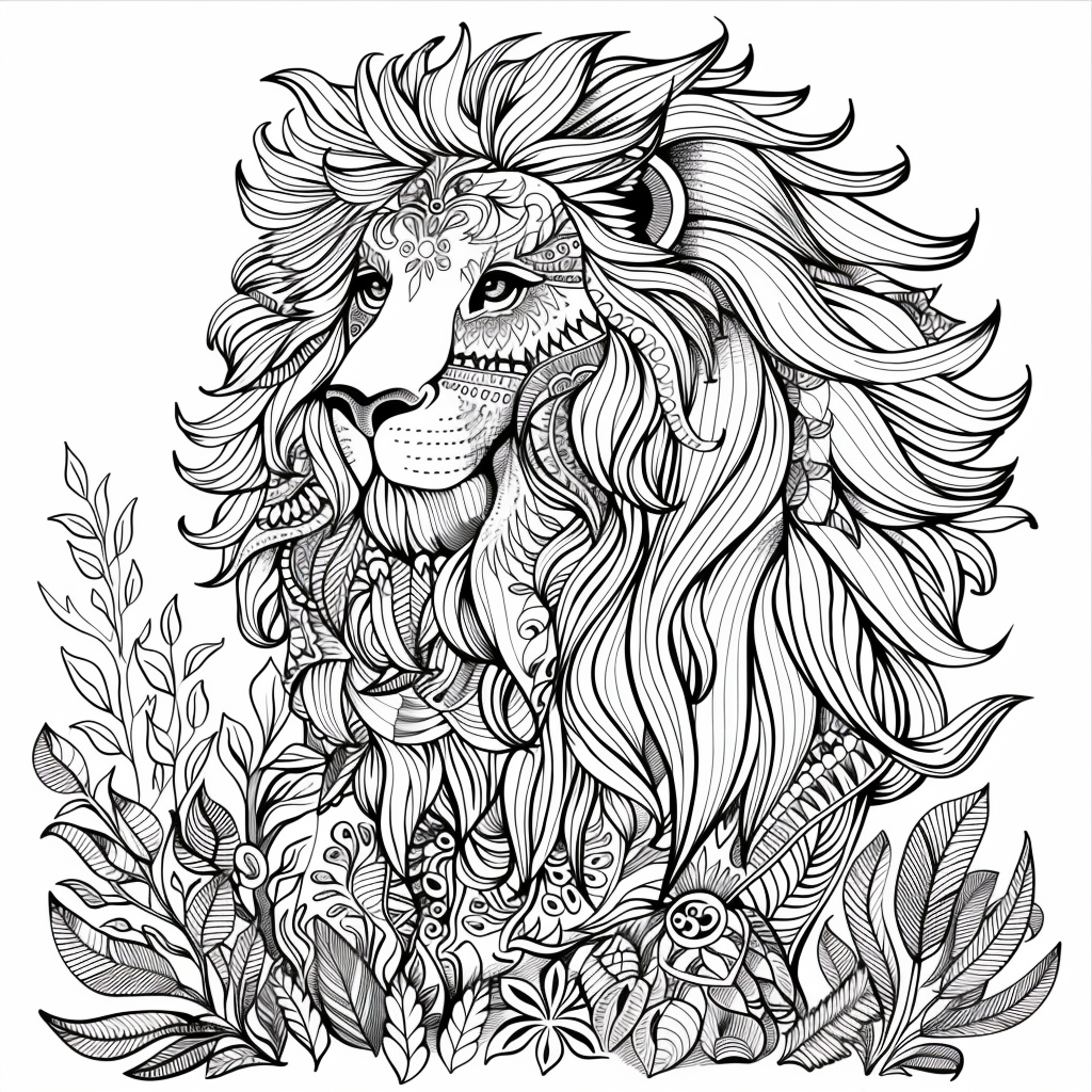 Majesty in Motion: The Kaleidoscope Lion