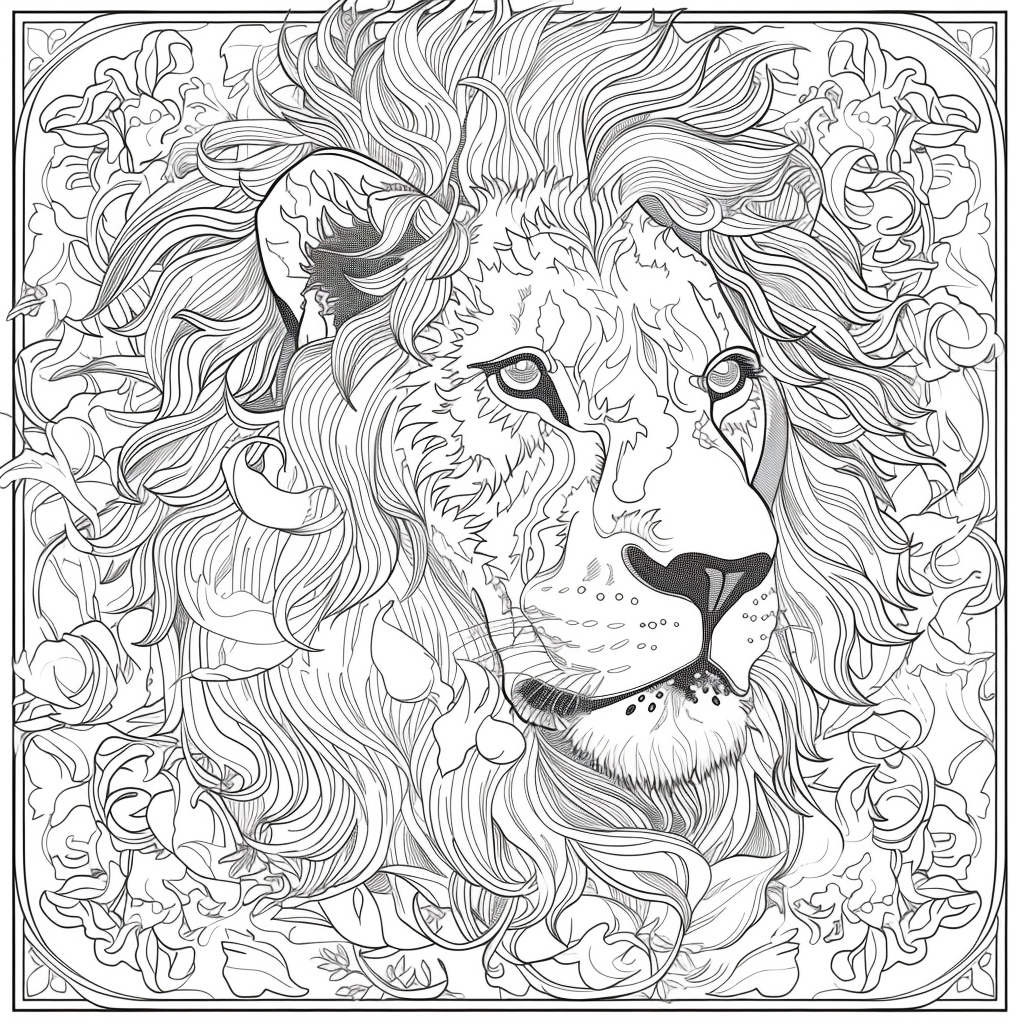 Majesty in Motion: The Kaleidoscope Lion