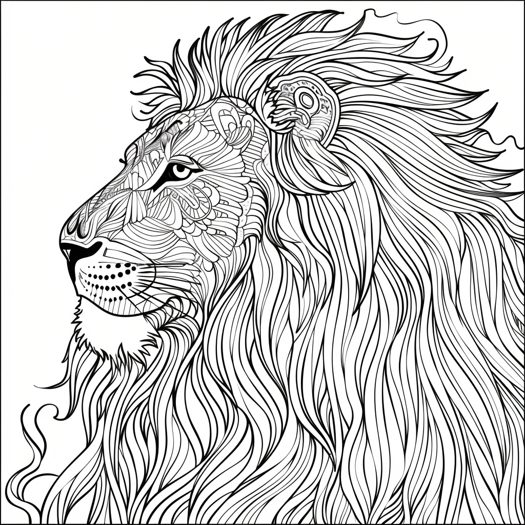 Majesty in Motion: The Kaleidoscope Lion