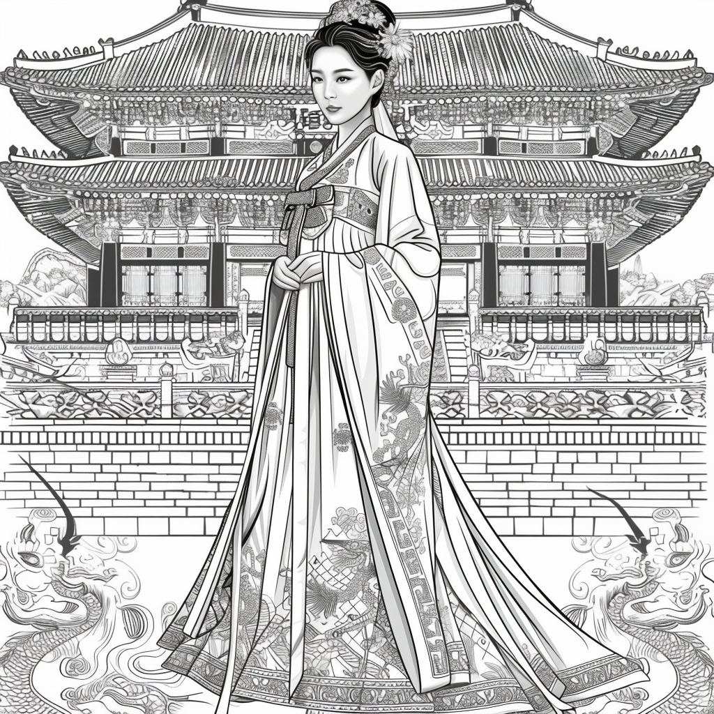 A Royal Vision in Hanbok Splendor