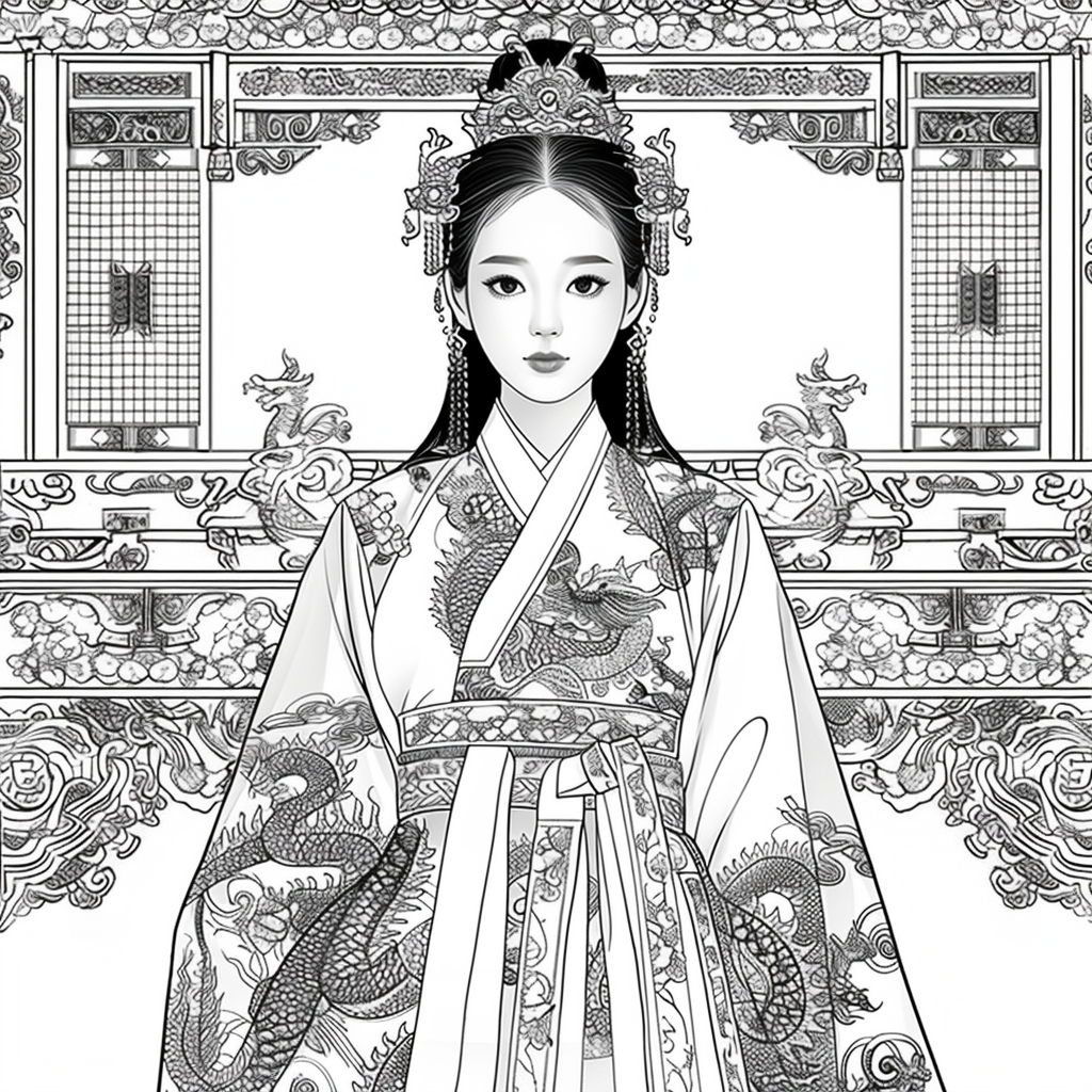 A Royal Vision in Hanbok Splendor