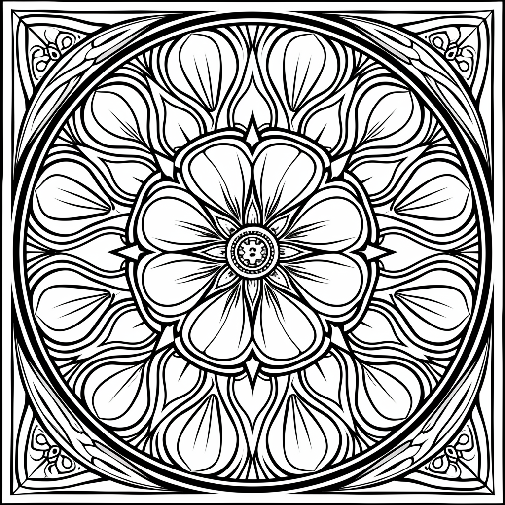 Radiant Harmony Mandala