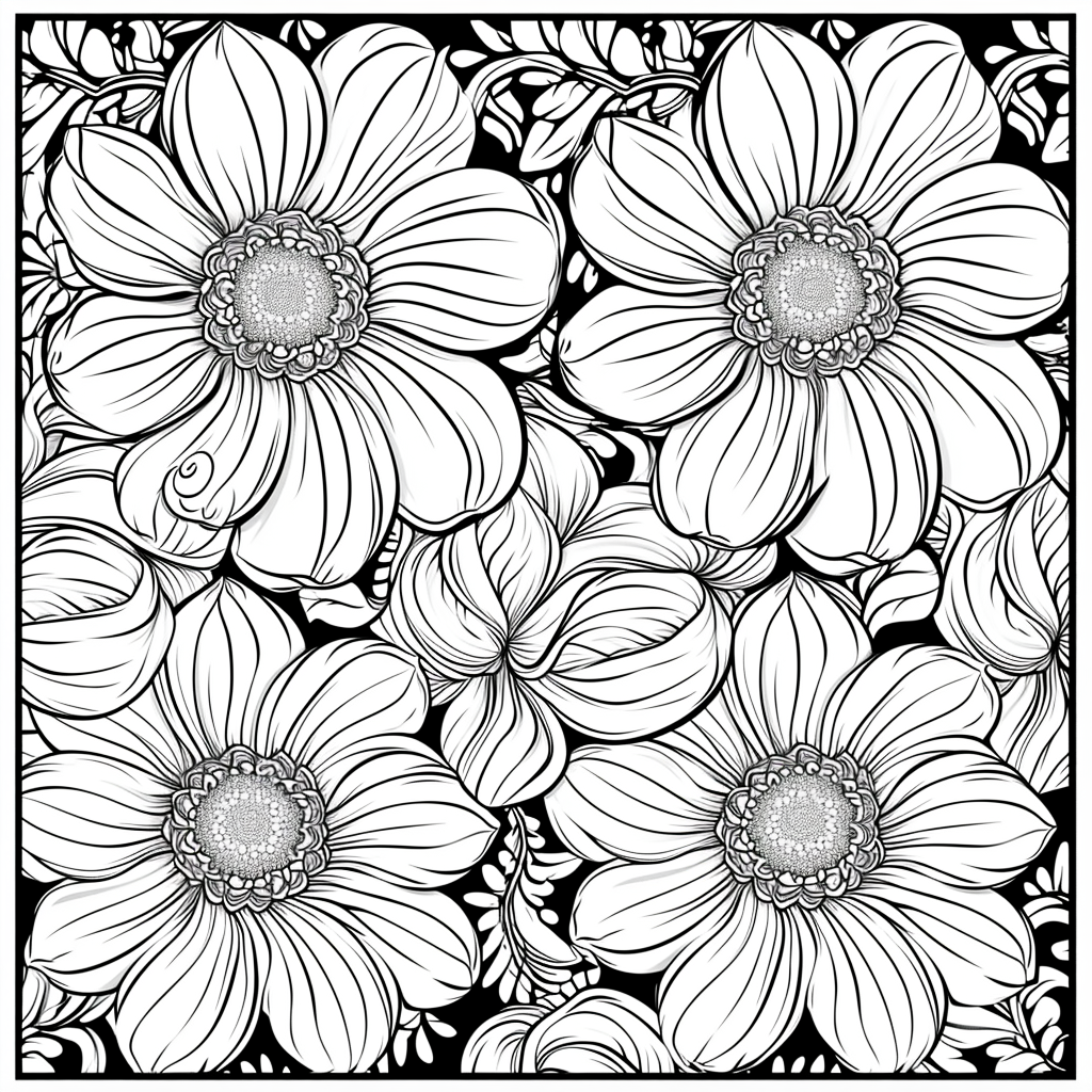 Mandala-style coloring design