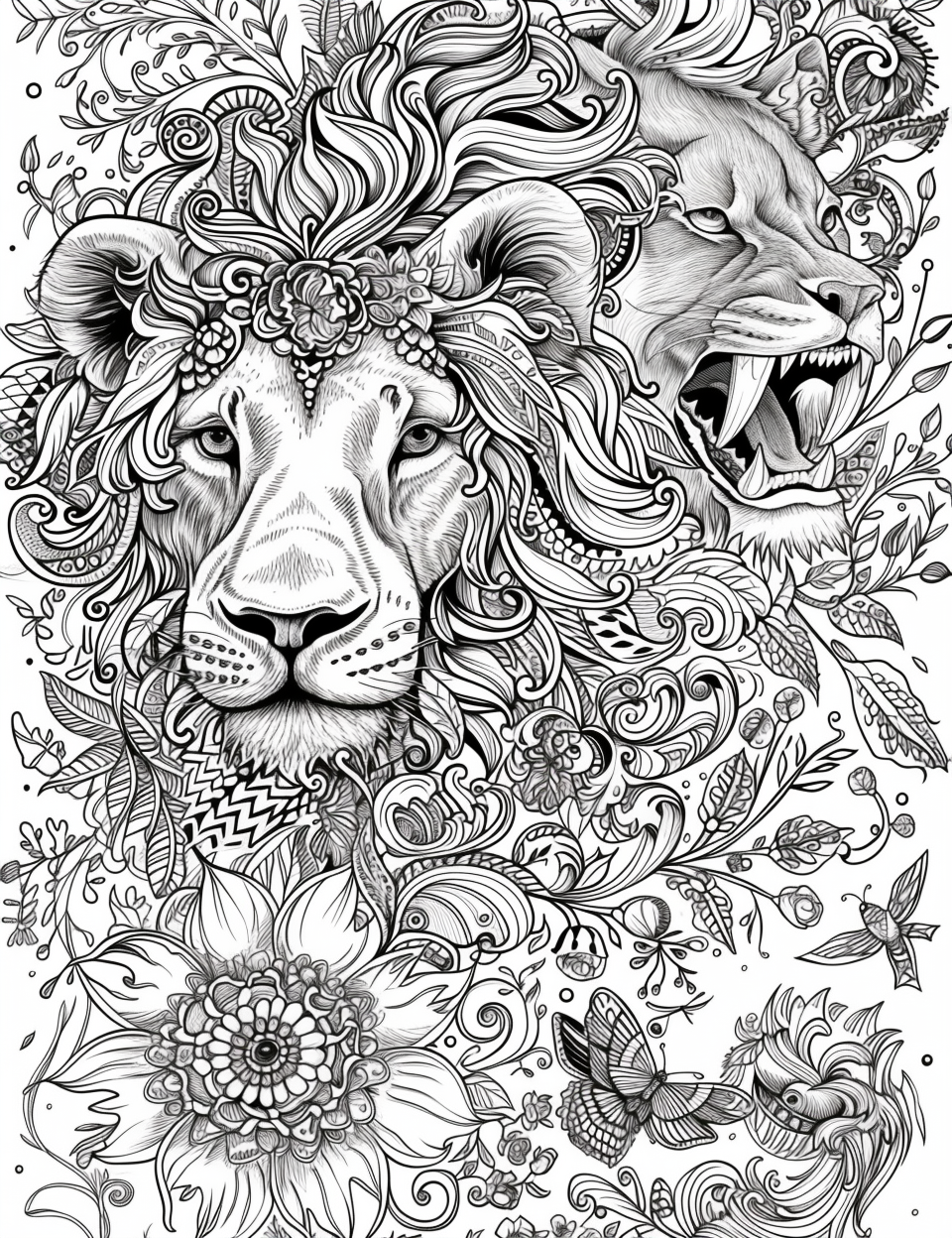 Roar of Harmony – The Floral Tiger Spirit