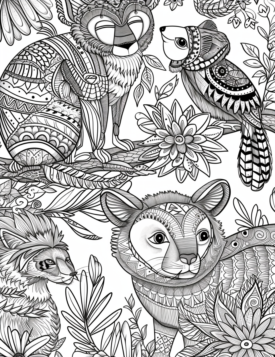 Roar of Harmony – The Floral Tiger Spirit