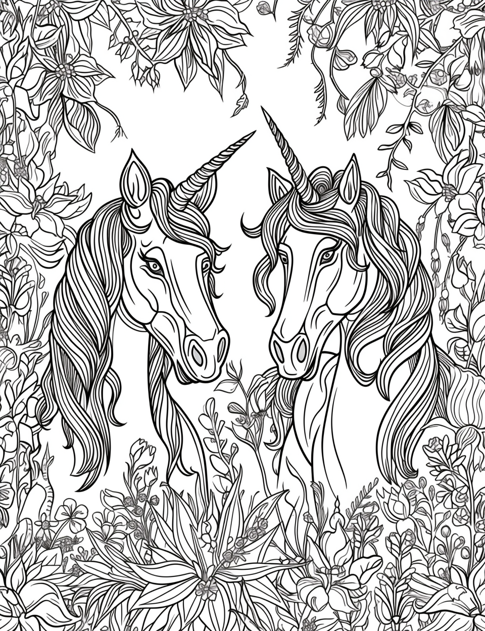 Dancing Unicorns in Moonlight