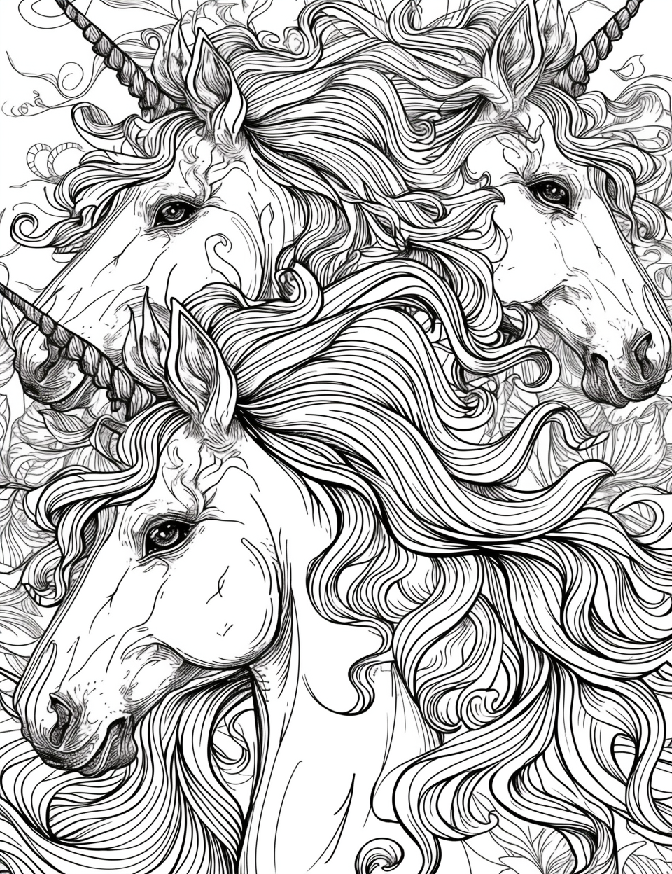 Dancing Unicorns in Moonlight